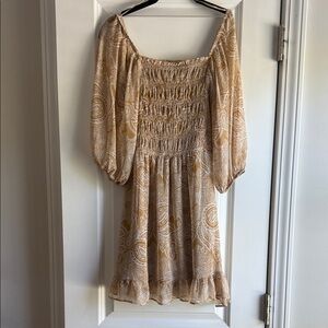 Sienna Sky Tan Long Sleeve Dress